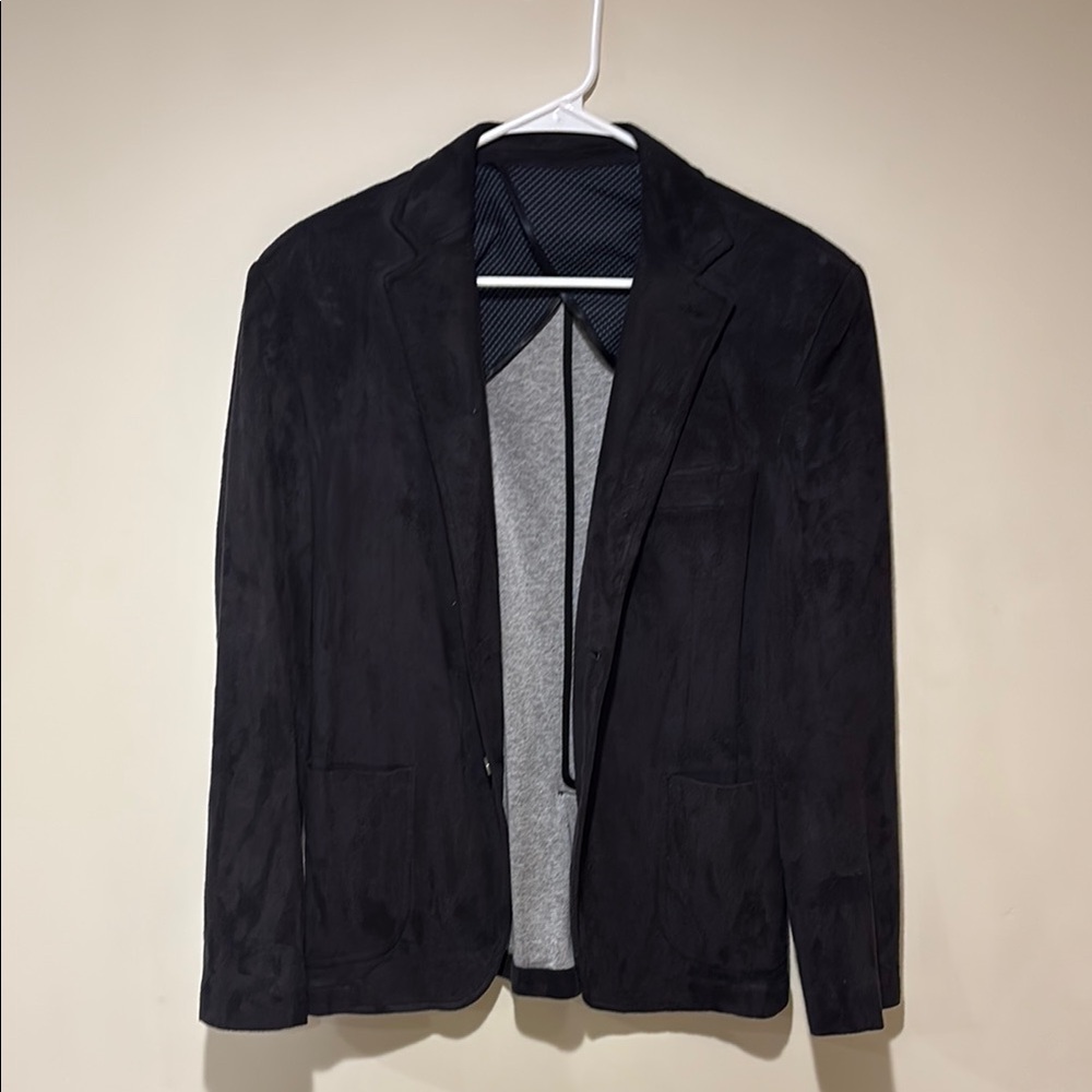 Men's NoHow Black Velour Blazer